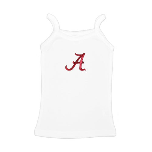 Alabama Crimson Tide Girls Spaghetti Top - White