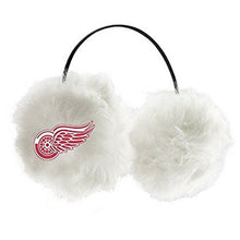 NHL Officially Licensed Embroidered Faux Fur Team Logo Earmuffs Cheermuffs (Detroit Red Wings)