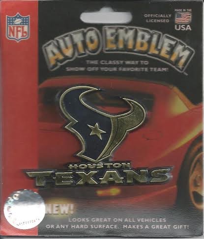 Houston Texans Gold Auto Emblem