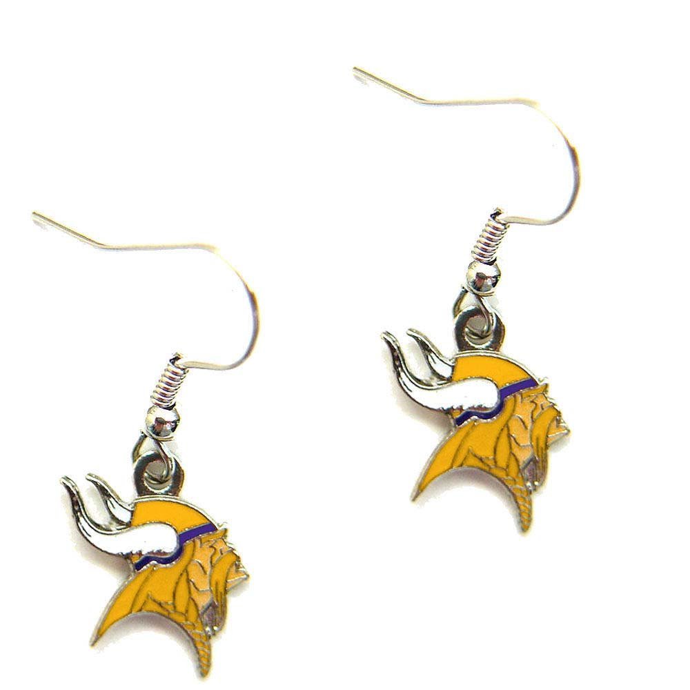 Minnesota Vikings Dangle Logo Earrings