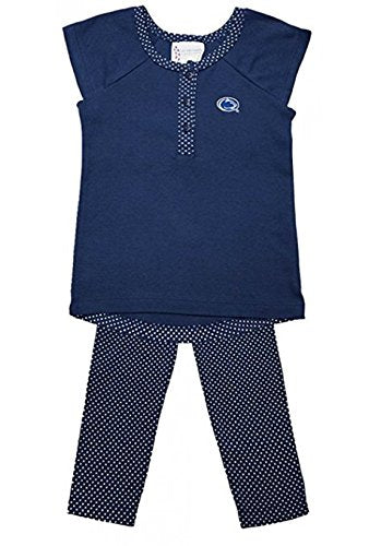 Penn State Nittany Lions Pin Dot Top and Legging Set - Size 2T