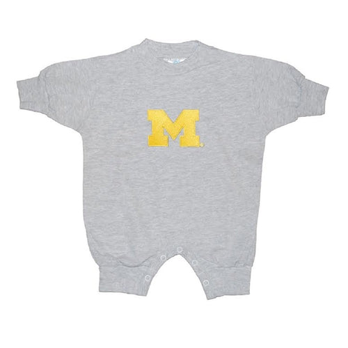 Baby Boys Michigan Wolverines Long Sleeve Romper Size 6 Months