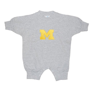 Baby Boys Michigan Wolverines Long Sleeve Romper Size Newborn