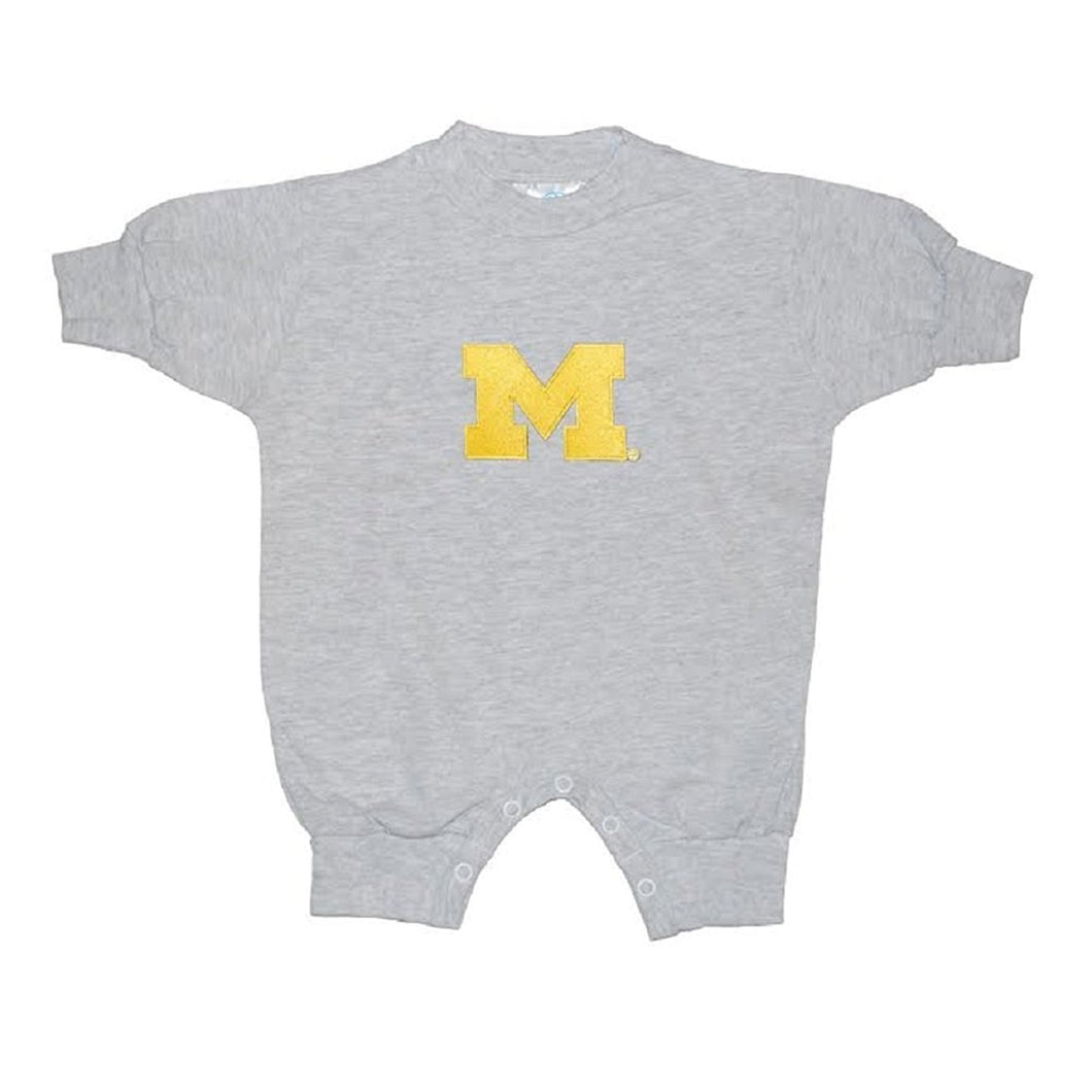 Baby Boys Michigan Wolverines Long Sleeve Romper Size Newborn