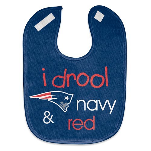 NFL Football Full Color Mesh Baby Bibs (I drool New England Patriots)