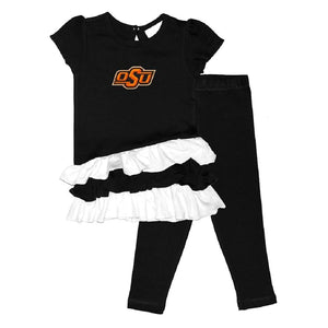 Toddler Girls Oklahoma State Cowboys Top and Legging Set Size 3T