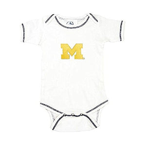 Baby Boys Michigan Wolverines Contrast Stitch Bodysuit