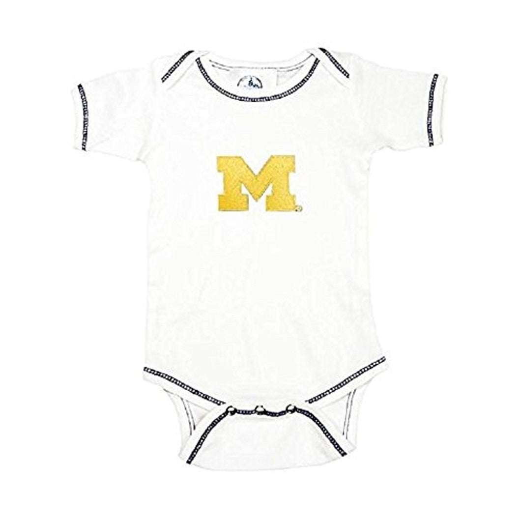 Baby Boys Michigan Wolverines Contrast Stitch Bodysuit