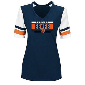 Women’s Vee-Neck T-shirt - Chicago Bears Medium