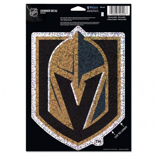 Vegas Golden Knights 5 X 7 Shimmer Decal