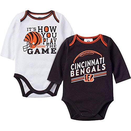 Gerber Cincinnati Bengals 2 PK Long Sleeve Bodysuits