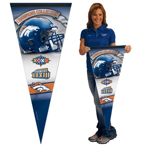 Wincraft Denver Broncos 17x40 Super Bowl Champions Premium Pennant