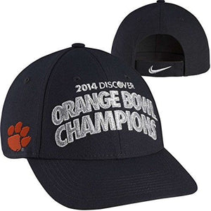 Clemson Tigers 2014 Orange Bowl Champions Locker Room Adjustable Hat - Black