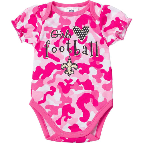 Gerber Baby Girls New Orleans Saints Camo Bodysuit