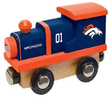 Denver Broncos Wood Toy Train