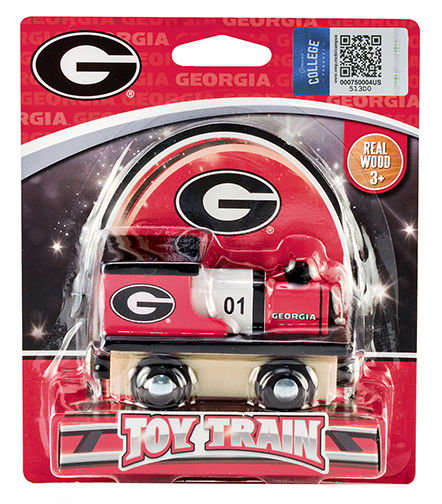 Georgia Bulldogs Wood Toy Train