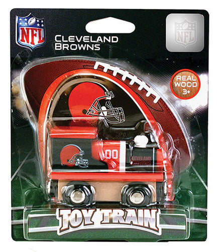 Cleveland Browns Wood Toy Train