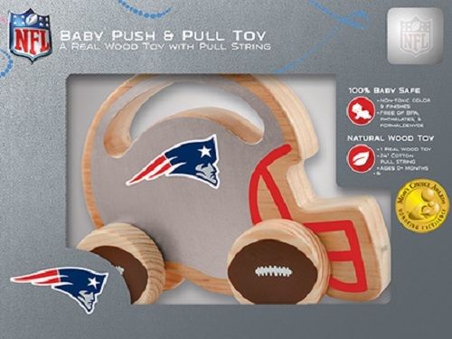 New England Patriots Push & Pull Wood Toy