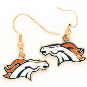 Denver Broncos Logo Dangle Earrings