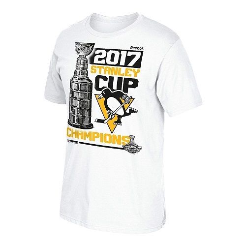 Pittsburgh Penguins 2017 Stanley Cup Champions Reebok Locker Room Shirt (Small)