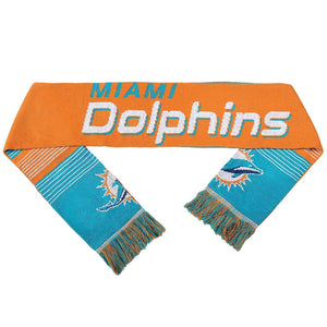 NFL Miami Dolphins Reversible Split Logo Scarf, Green