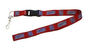 New York Giants Red Breakaway Lanyard Keychain