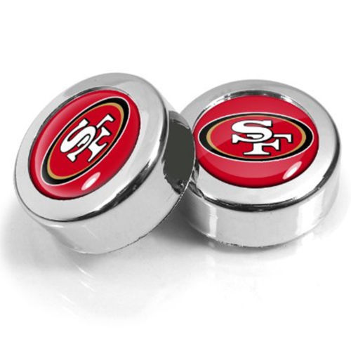Screw Cap Covers - 2 Piece Set - Universal Fit - NFL -  San Francisco 49ers NIB