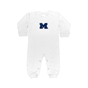 Baby Boys Michigan Wolverines Long Leg Romper Size 18 Months