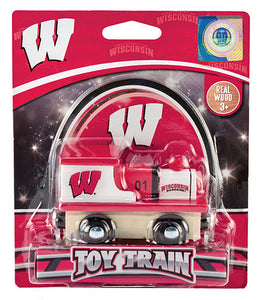 Wisconsin Badgers Wood Toy Train