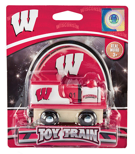 Wisconsin Badgers Wood Toy Train