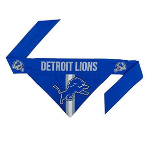 NFL Detroit Lions Team Dog Bandana, Medium, Blue