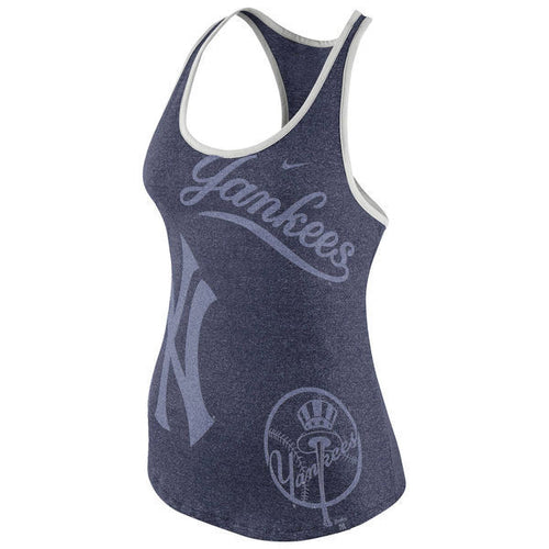 New York Yankees Nike Women's Navy Marled Tank Top