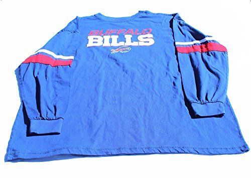 Men's Buffalo Bills Color Block Long Sleeve Tee Shirt Size 3XL