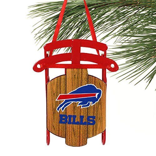 Buffalo Bills Metal Sled Ornament,3.5-Inch