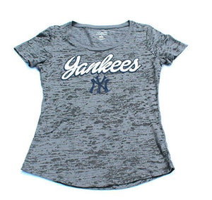 Womens New York Yankees Burnout Tee Top Size Small