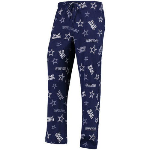 Dallas Cowboys Adult Medium All Over Logos Sleep Pajamas Pants - Sleepwear