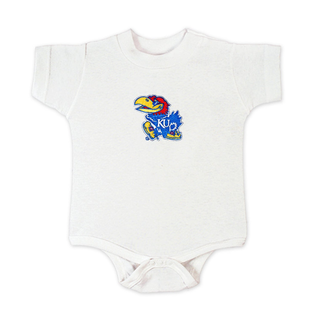 Kansas Jayhawks Bodysuit - 6 Months - White