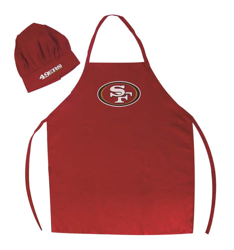 San Francisco 49ers NFL Barbeque Apron and Chef's Hat