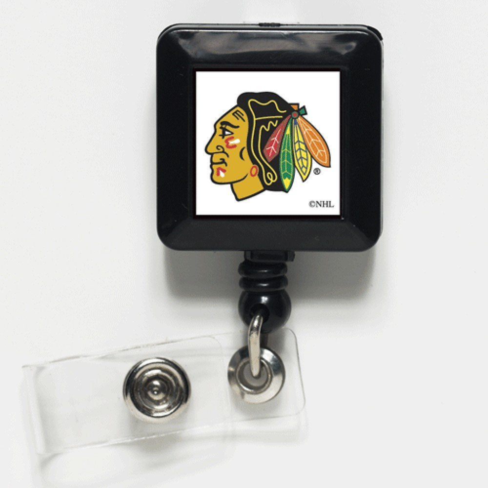 NHL Chicago Blackhawks 13109021 Retractable Badge Holder