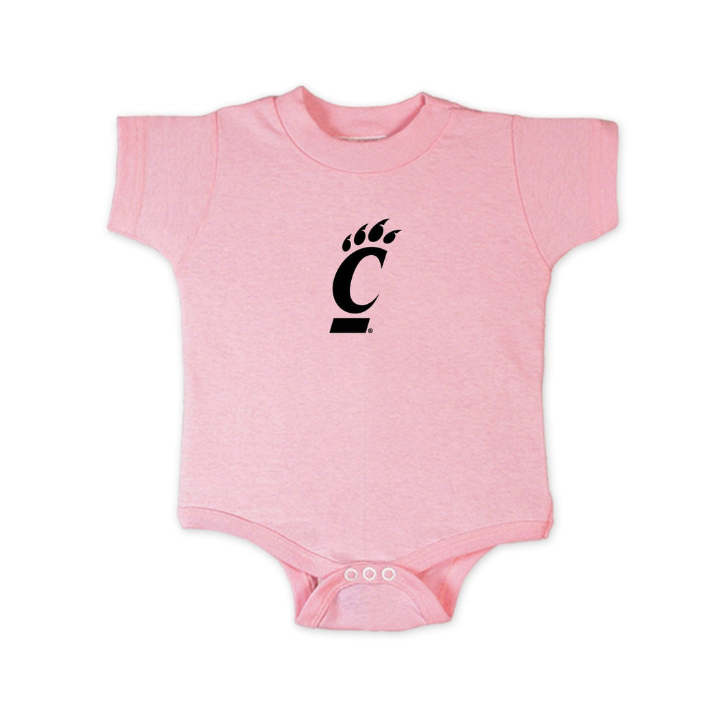 Cincinnati Bearcats Bodysuit - 12 Months - Light Pink