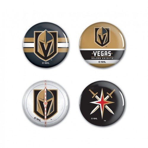 VEGAS GOLDEN KNIGHTS BUTTON 4 PACK