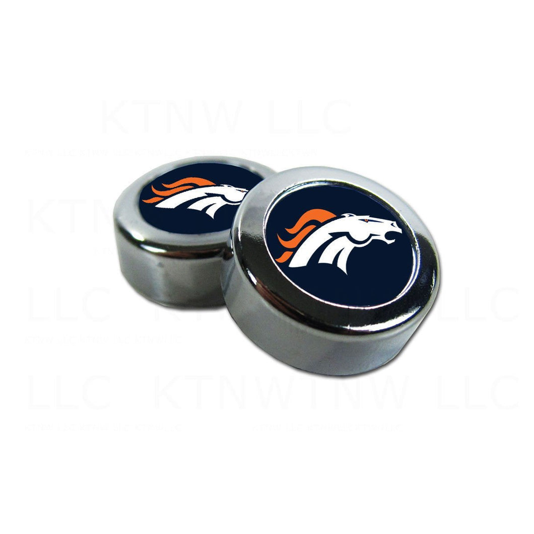 Denver Broncos License Plate Screw Caps