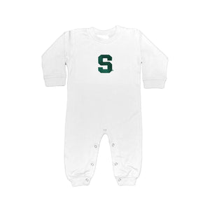 Baby Boys Michigan State Spartans Long Leg Romper Size 18 Months