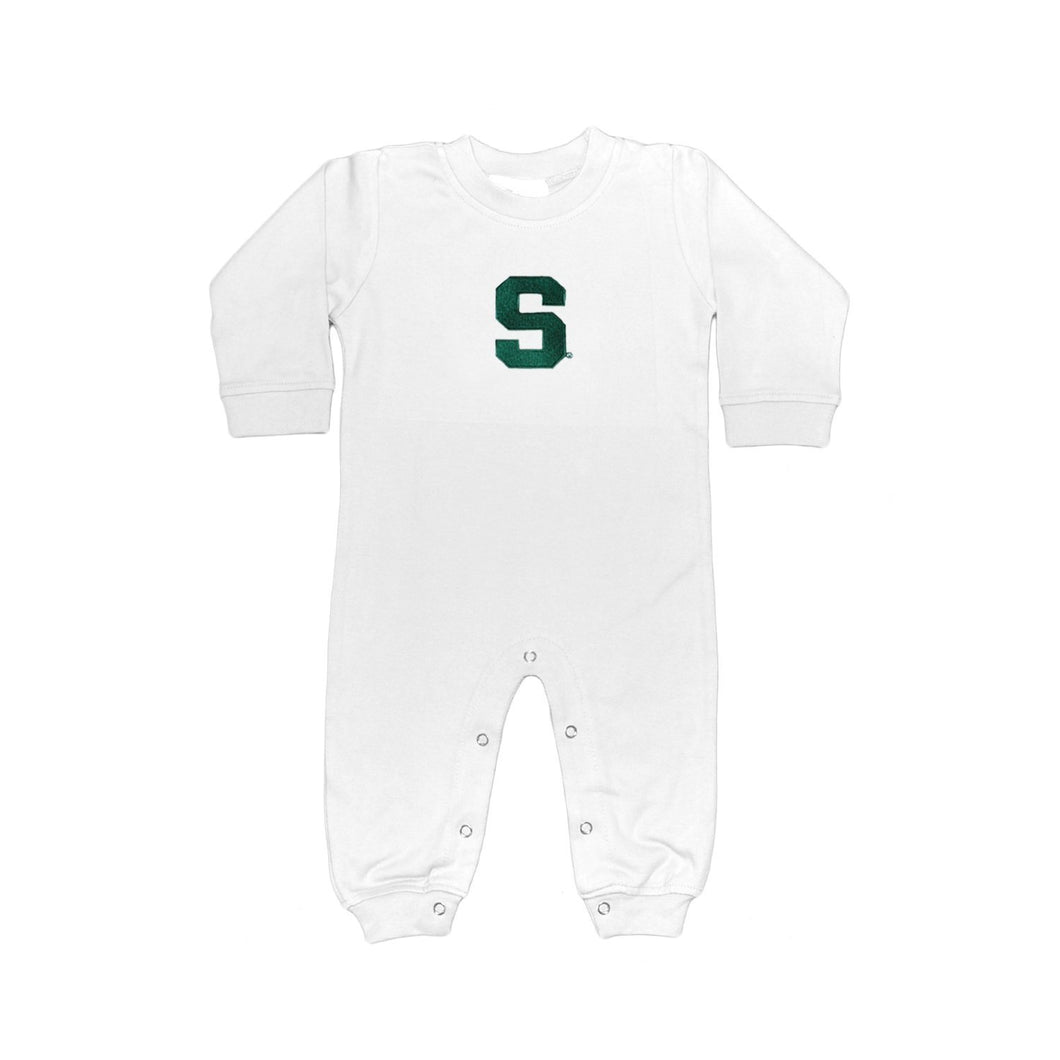 Baby Boys Michigan State Spartans Long Leg Romper Size 18 Months