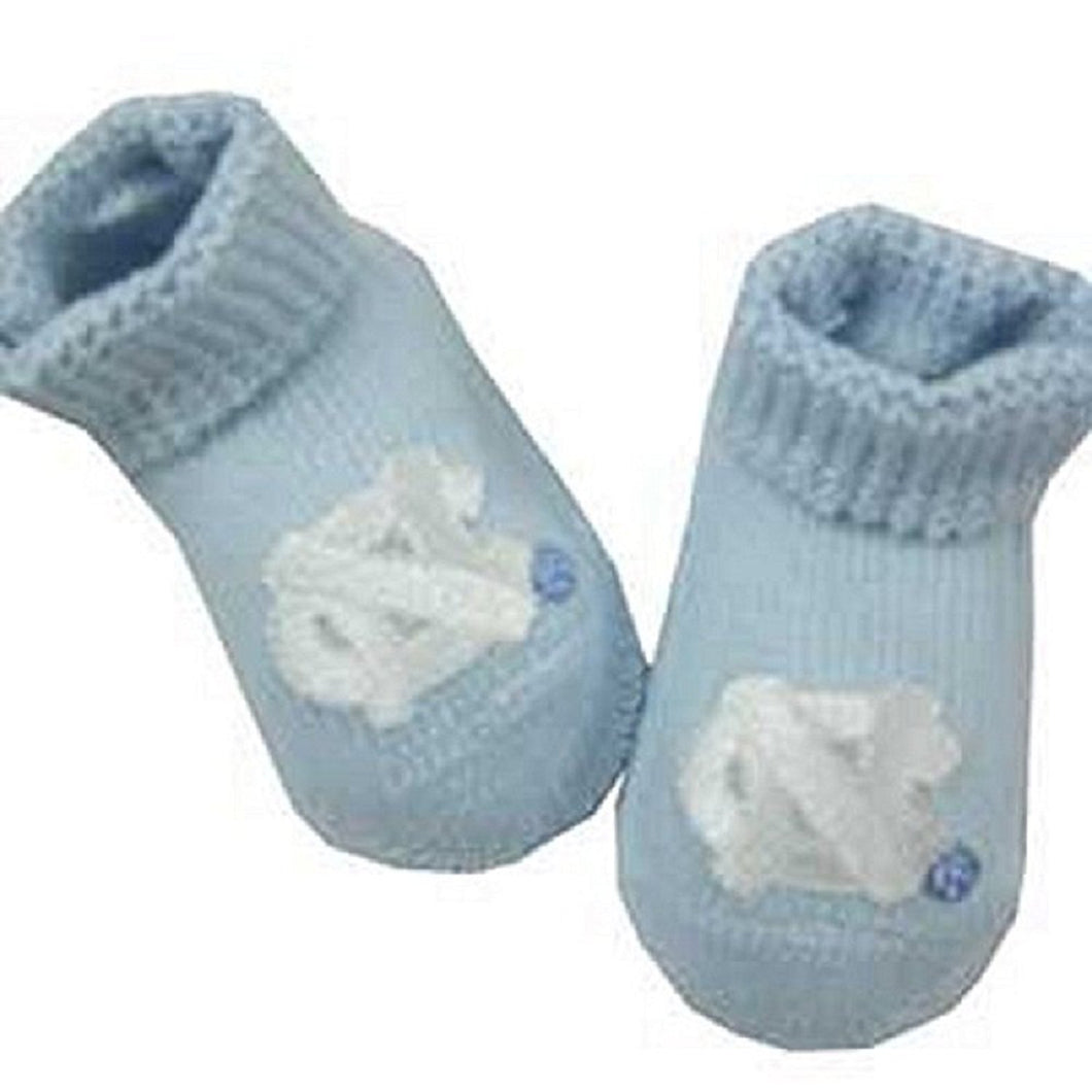 North Carolina Tar Heels Knit Baby Boys Bootie Boxed Set Newborn