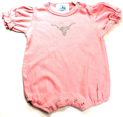 Baby Girls Texas Longhorns Bodysuit (18 Months, Pink)