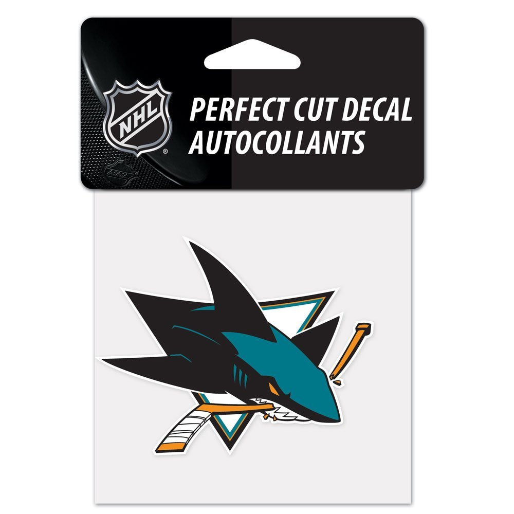 NHL San Jose Sharks Perfect Cut Color Decal, 4