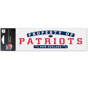 NFL New England Patriots WCR42314014 Perfect Cut Decals, 3" x 10"