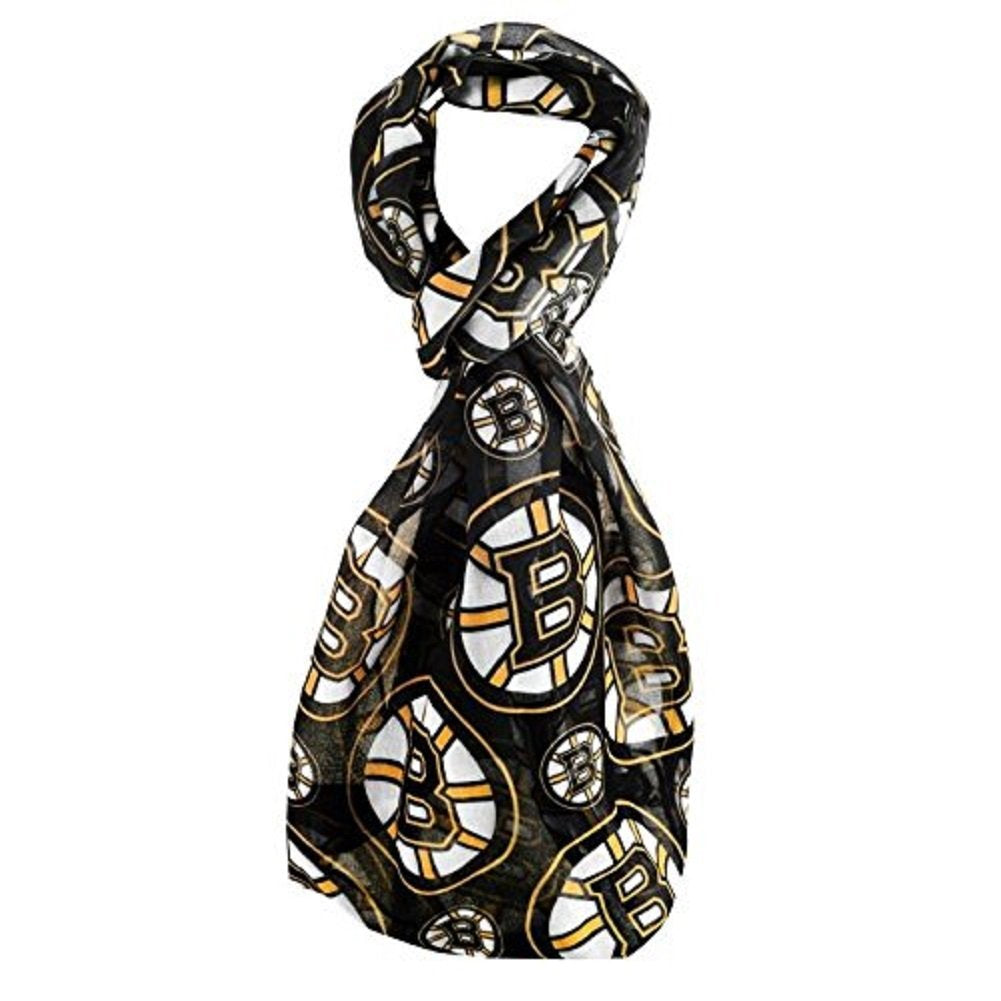 NHL Boston Bruins Team Logo Infinity Scarf, Black