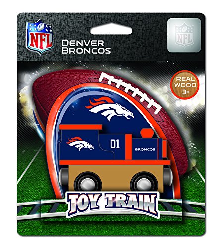 Denver Broncos Wood Toy Train